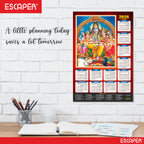 Lord Shiva Wall Calendar 2026 hanging (45 x 30 cm), Bholenath, Shivling, Shanker Ji Photo, Mahadev Wall Calendar 2026, Shivji Calendar, Lord Shiva Wall Decor