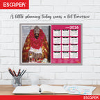 Kamakhya Devi Wall Calendar 2026 (45 x 30 cm), Kamakhya Devi Mandir, Kamakhya Devi Photos, Religious, Hindu Goddess Photos, Hindu Goddess Temple Wall Calendar 2026 for room decoration