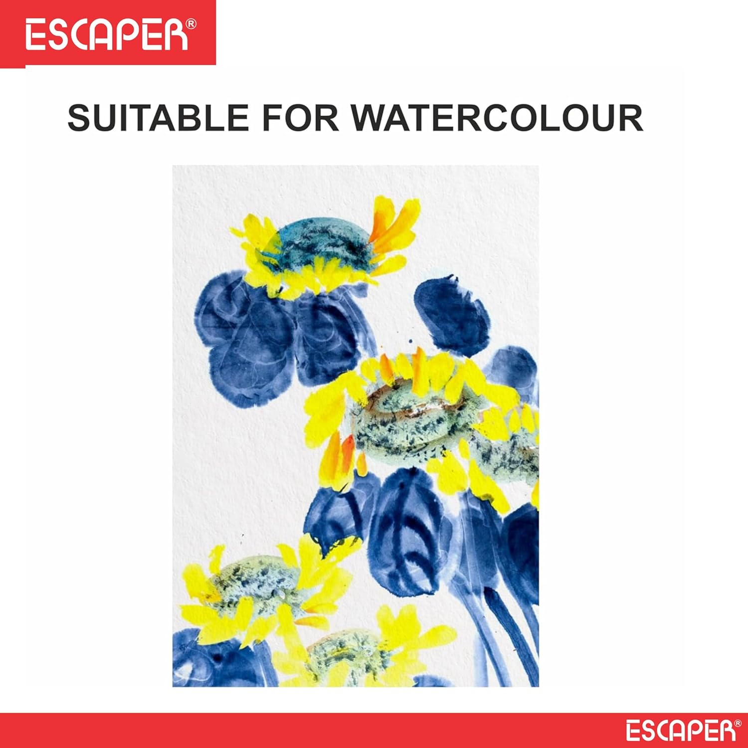 Watercolour Paper 300 GSM Handmade Cold-Pressed Sheets for Artists A4 Sizes Acid-Free, Textured Surface for Painting, Drawing, Kids Art, Crafts & Mixed Media