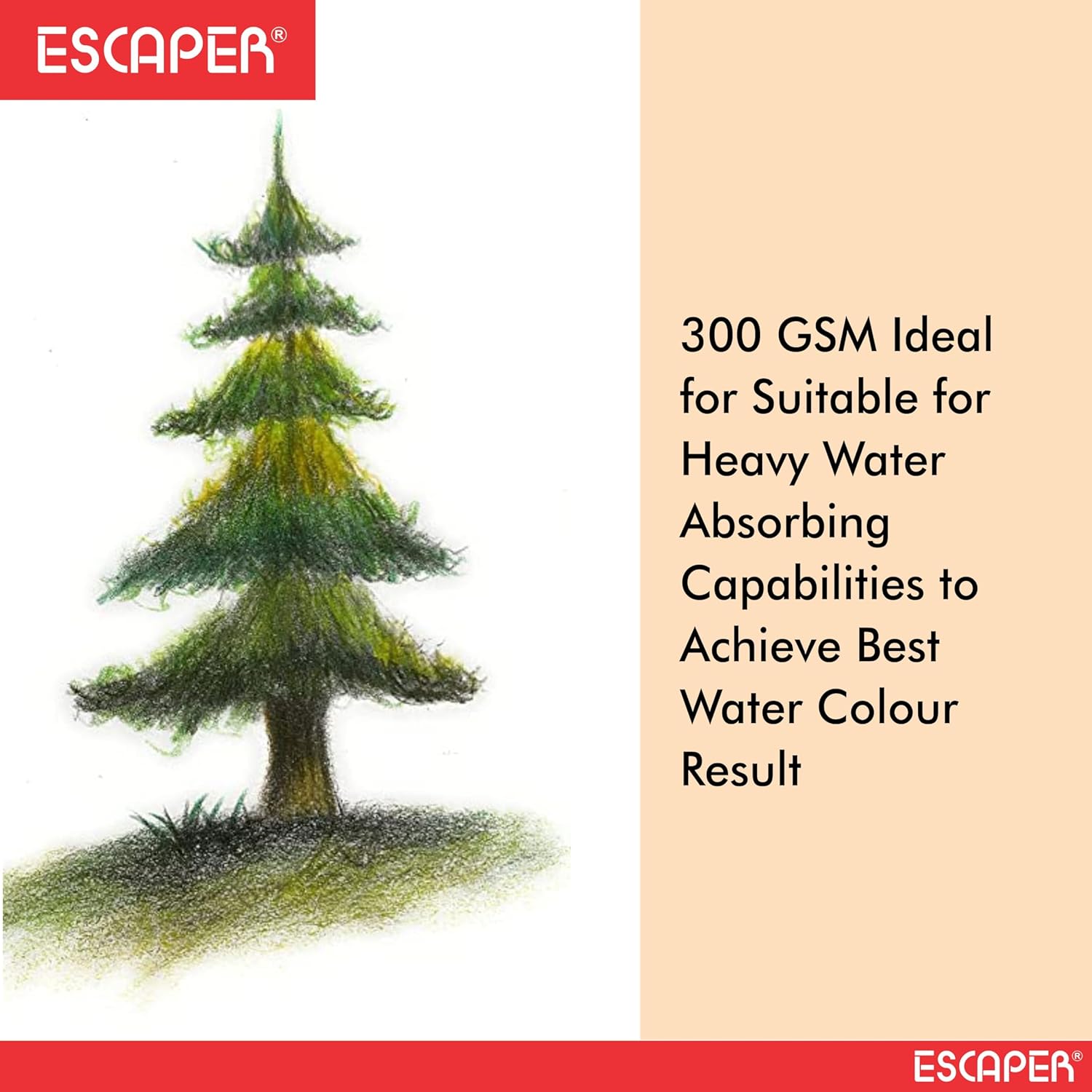 Watercolour Paper 300 GSM Handmade Cold-Pressed Sheets for Artists A3 Sizes Acid-Free, Textured Surface for Painting, Drawing, Kids Art, Crafts & Mixed Media