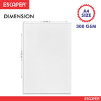 Watercolour Paper 300 GSM Handmade Cold-Pressed Sheets for Artists A4 Sizes Acid-Free, Textured Surface for Painting, Drawing, Kids Art, Crafts & Mixed Media