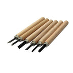 Wood Carving Tools Set, (Pack Of 6) Alloy Steel Wood Carving Chisel Set With Wooden Handles For Beginners, Craft & DIY Sculpture Work, Ideal for Clay & Wax
