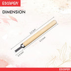 Wood Carving Tools Set, (Pack Of 6) Alloy Steel Wood Carving Chisel Set With Wooden Handles For Beginners, Craft & DIY Sculpture Work, Ideal for Clay & Wax